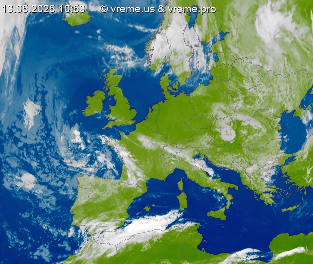 Oblačnost Evropa