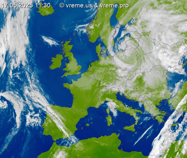 Oblačnost Evropa