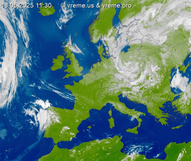 Oblačnost Evropa