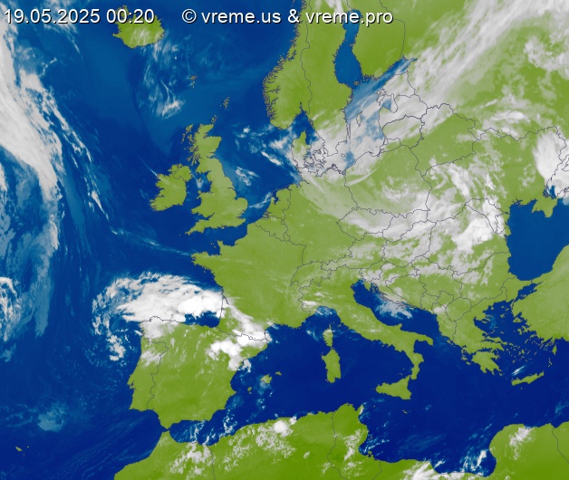 Oblačnost Evropa