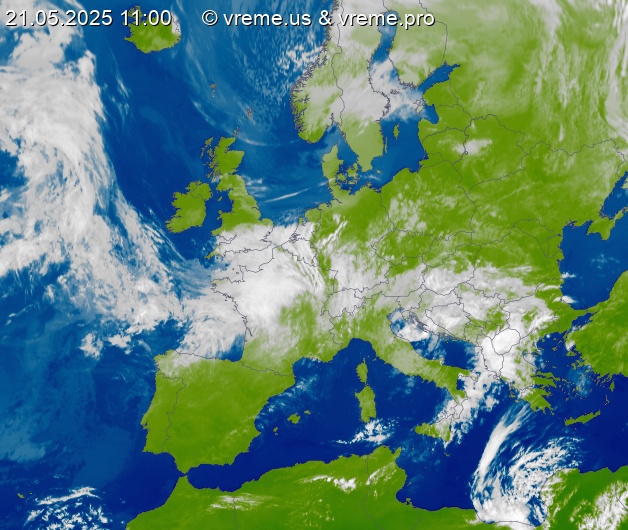 Oblačnost Evropa