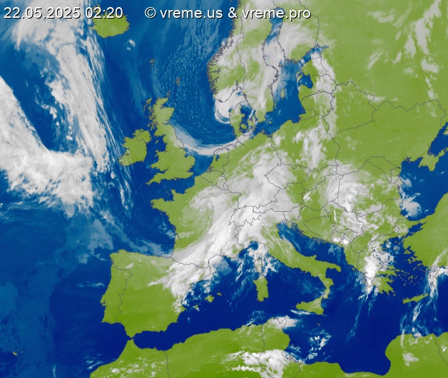 Oblačnost Evropa