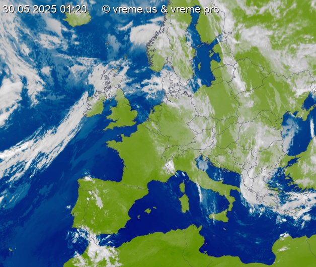 Oblačnost Evropa