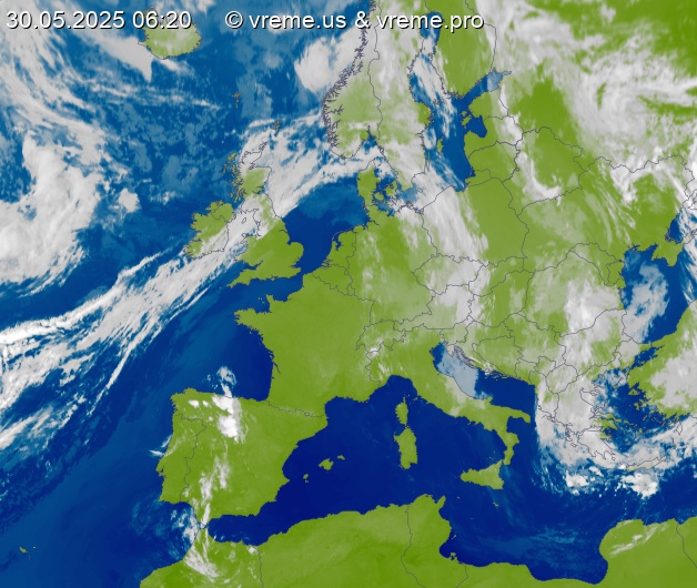 Oblačnost Evropa