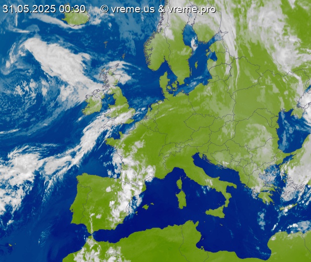 Oblačnost Evropa