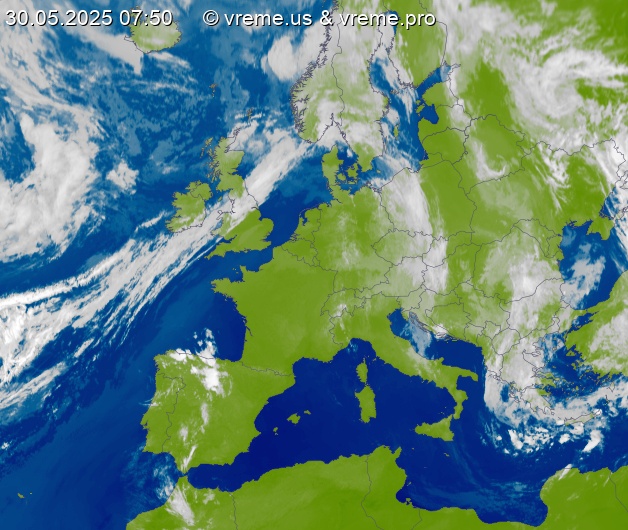 Oblačnost Evropa