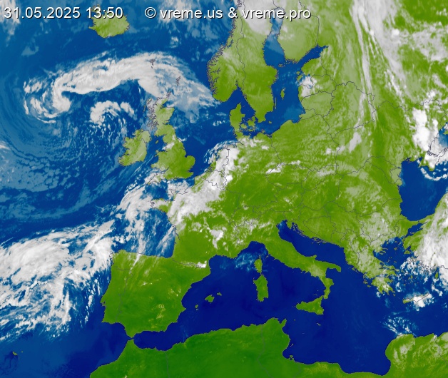 Oblačnost Evropa