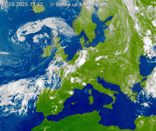 Oblačnost Evropa