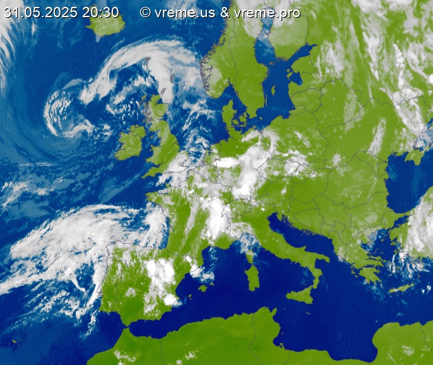 Oblačnost Evropa