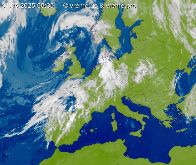 Oblačnost Evropa