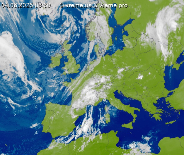 Oblačnost Evropa