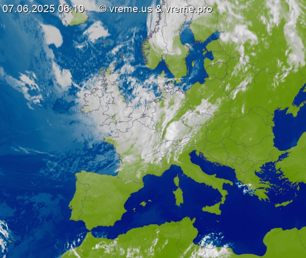 Oblačnost Evropa