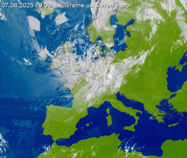 Oblačnost Evropa