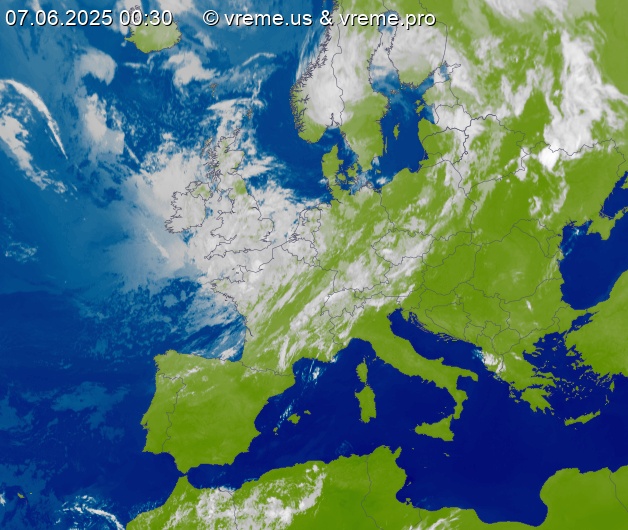 Oblačnost Evropa