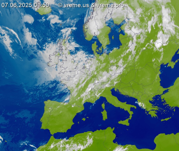Oblačnost Evropa