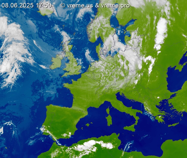 Oblačnost Evropa