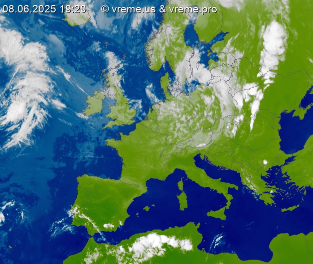 Oblačnost Evropa