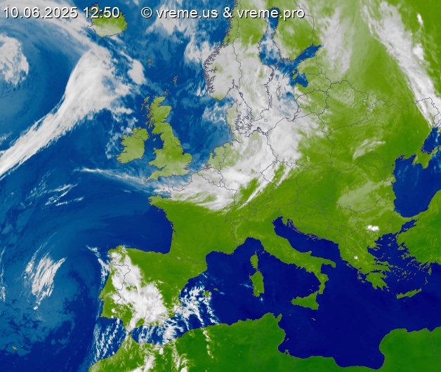 Oblačnost Evropa