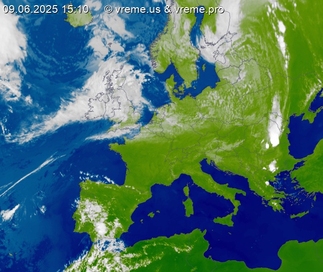 Oblačnost Evropa