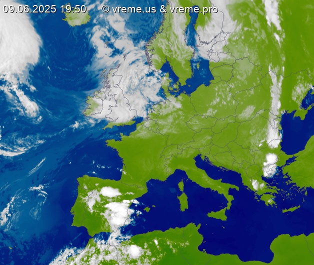 Oblačnost Evropa