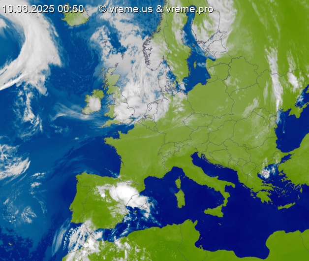 Oblačnost Evropa