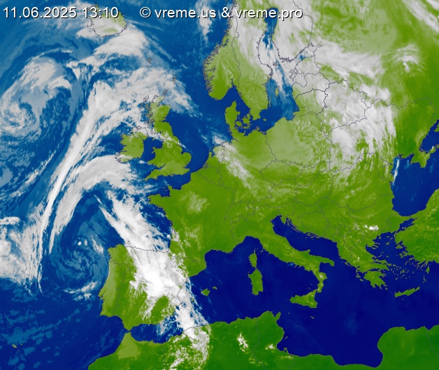 Oblačnost Evropa