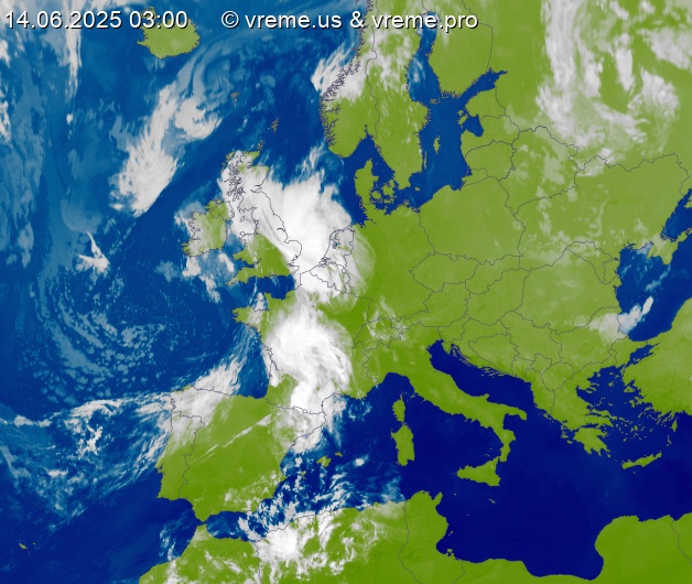 Oblačnost Evropa