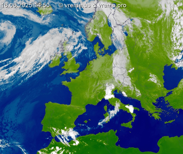 Oblačnost Evropa