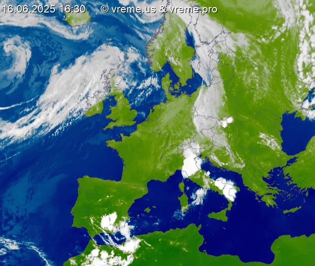 Oblačnost Evropa