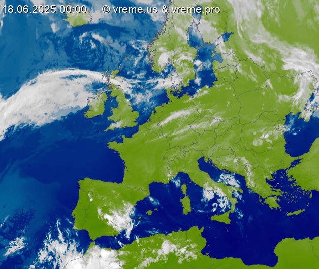 Oblačnost Evropa