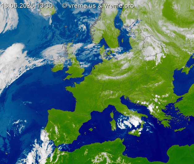 Oblačnost Evropa
