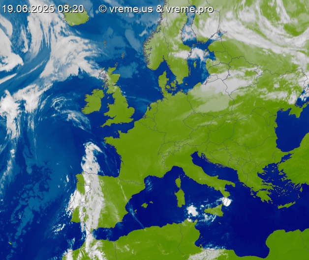 Oblačnost Evropa