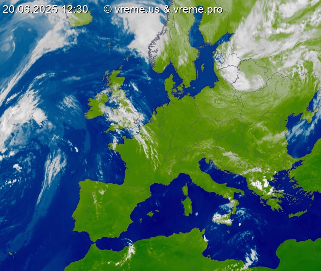 Oblačnost Evropa