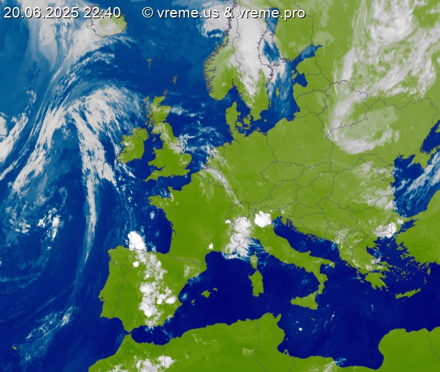 Oblačnost Evropa