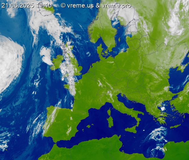 Oblačnost Evropa