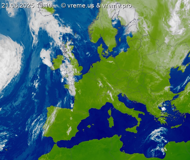Oblačnost Evropa