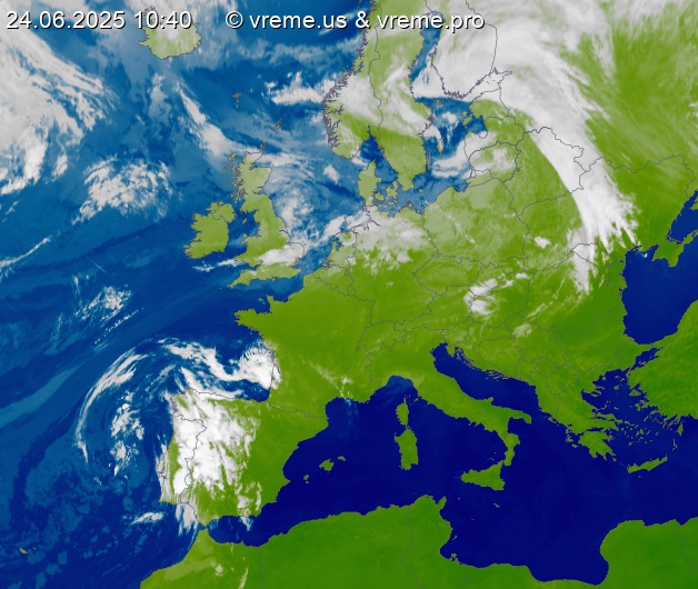 Oblačnost Evropa