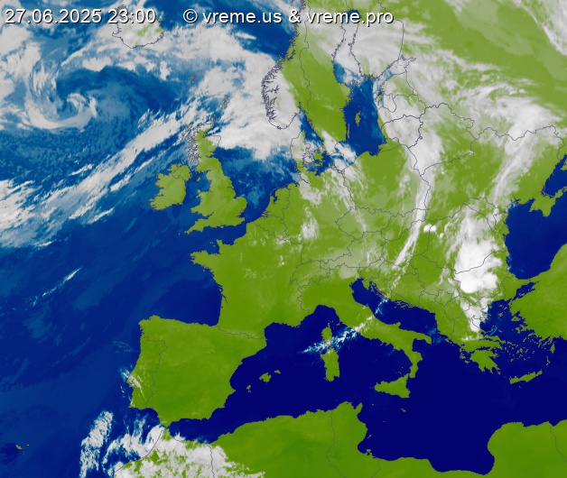 Oblačnost Evropa