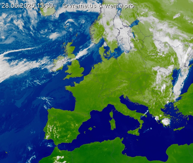Oblačnost Evropa
