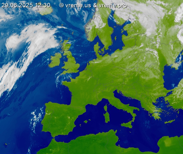 Oblačnost Evropa