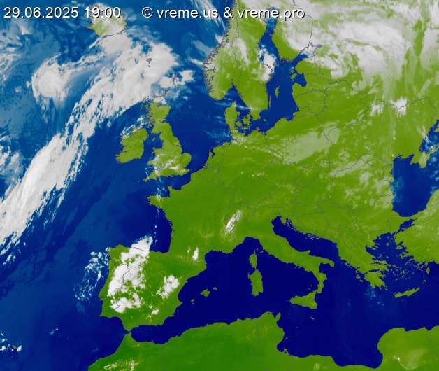 Oblačnost Evropa