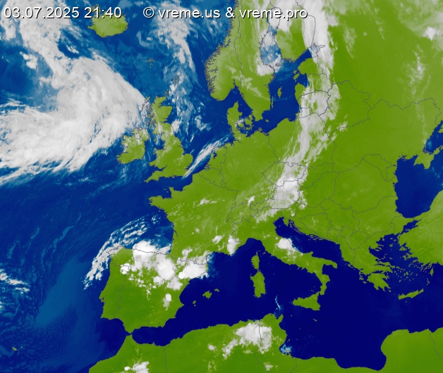 Oblačnost Evropa