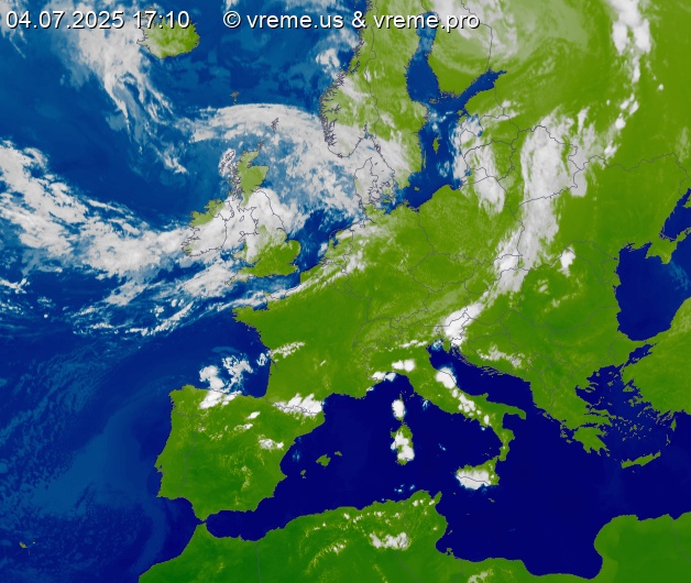 Oblačnost Evropa