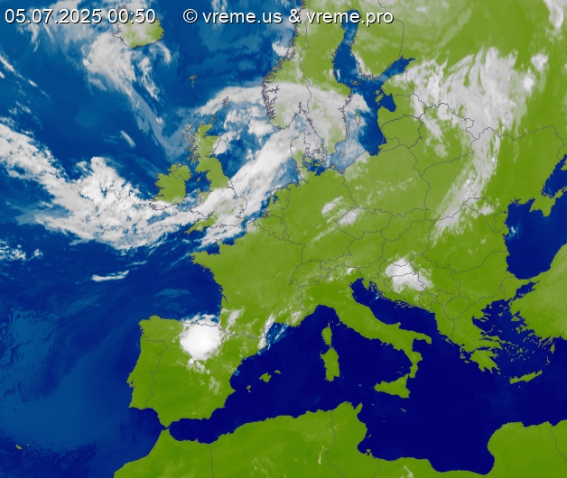 Oblačnost Evropa