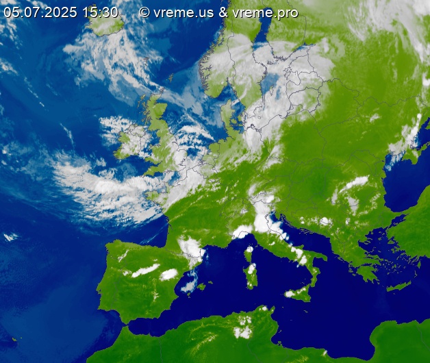 Oblačnost Evropa