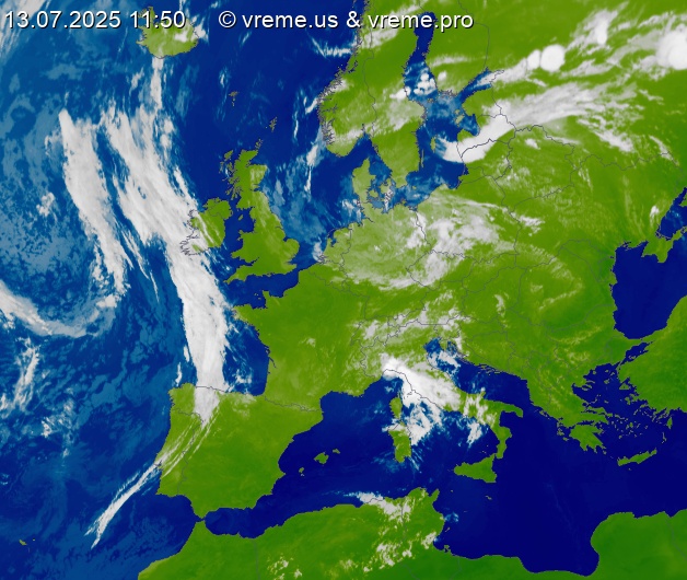 Oblačnost Evropa