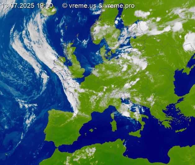 Oblačnost Evropa