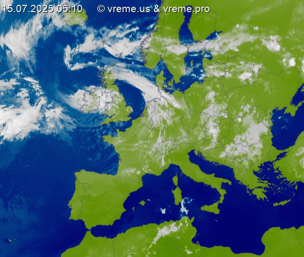 Oblačnost Evropa