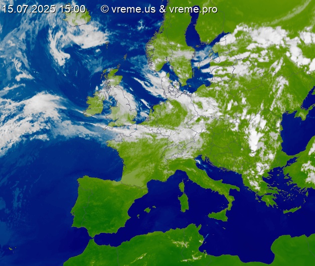 Oblačnost Evropa