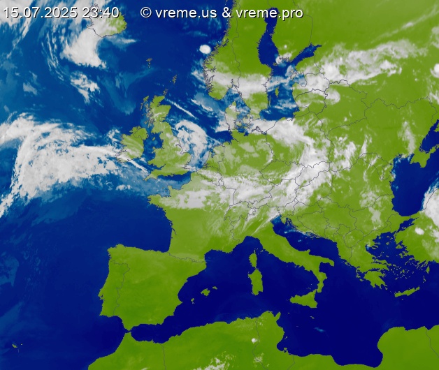 Oblačnost Evropa